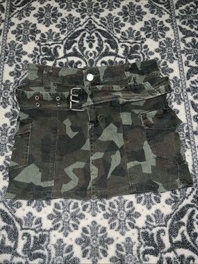 Windsor Camo Jean Skirt